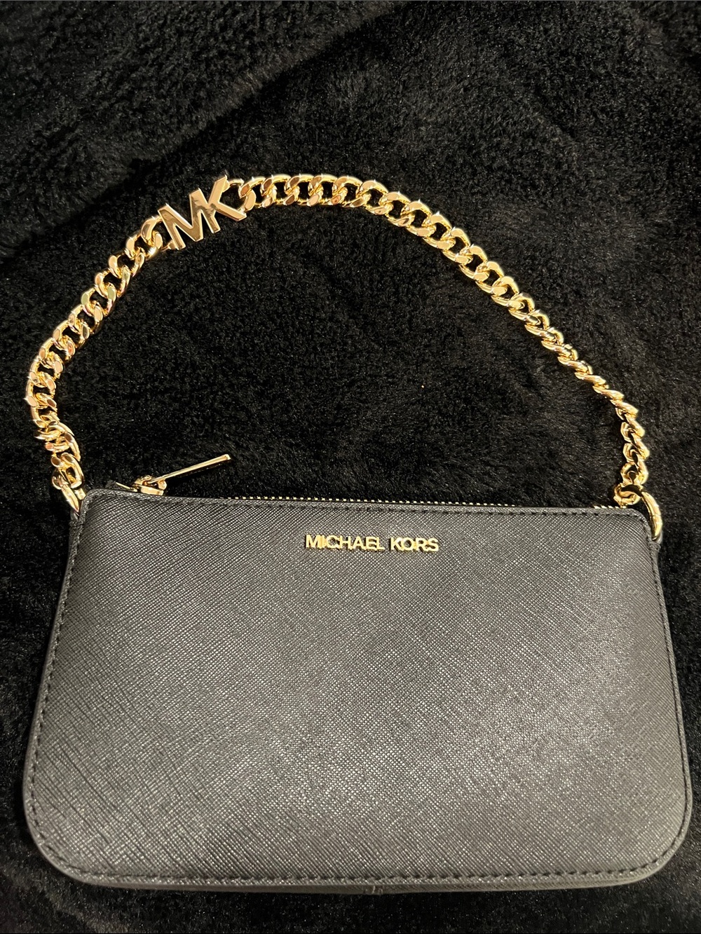 Michael Kors Black Saffiano Leather